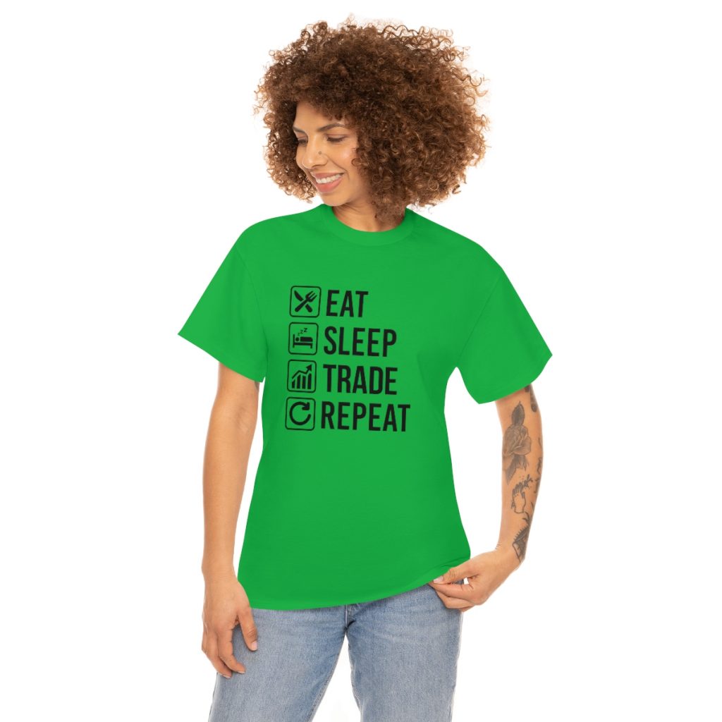 Eat Sleep Trade Repeat - Tshirt Men's  Heavy Cotton Tee - Image 27