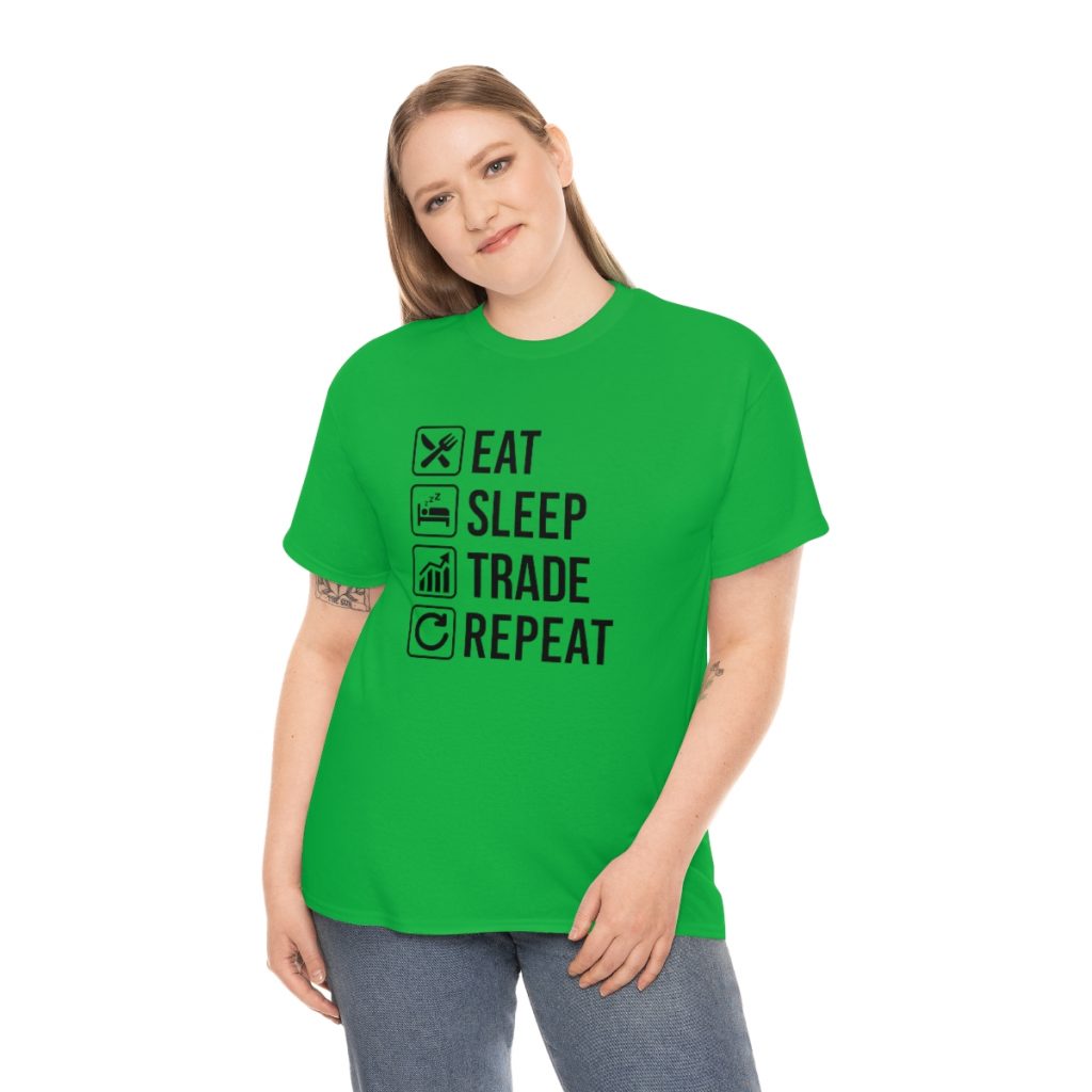 Eat Sleep Trade Repeat - Tshirt Men's  Heavy Cotton Tee - Image 28