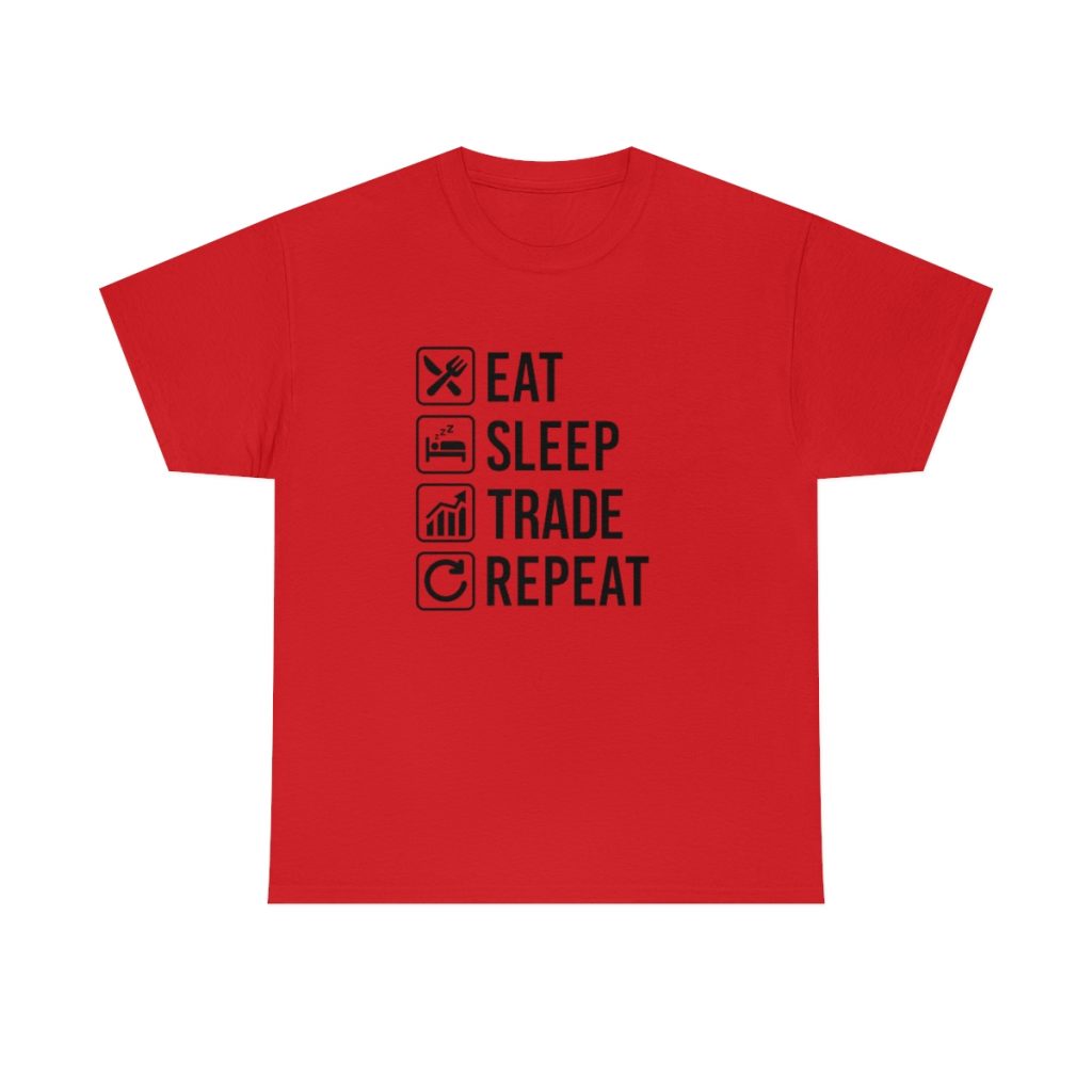 Eat Sleep Trade Repeat - Tshirt Men's  Heavy Cotton Tee - Image 51
