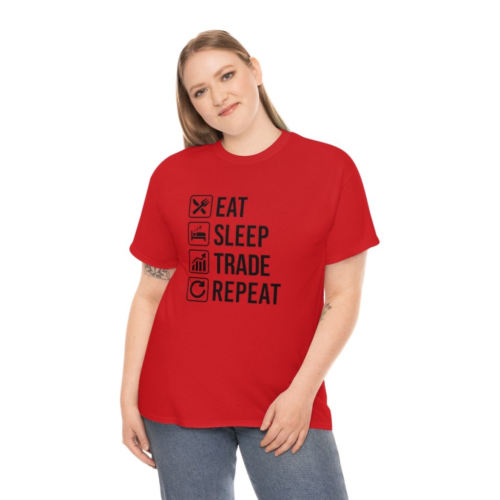 Eat Sleep Trade Repeat - Tshirt Men's  Heavy Cotton Tee - Image 53