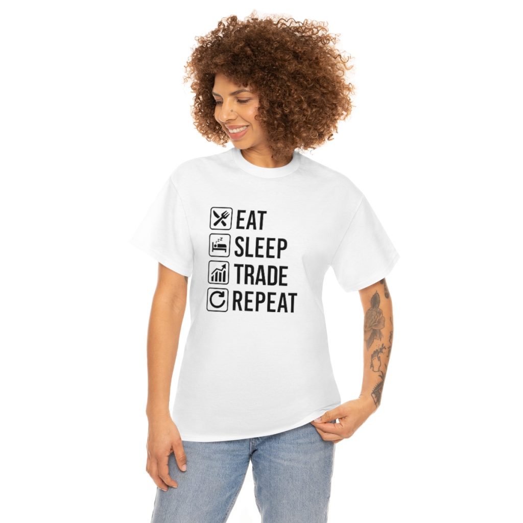 Eat Sleep Trade Repeat - Tshirt Men's  Heavy Cotton Tee - Image 7