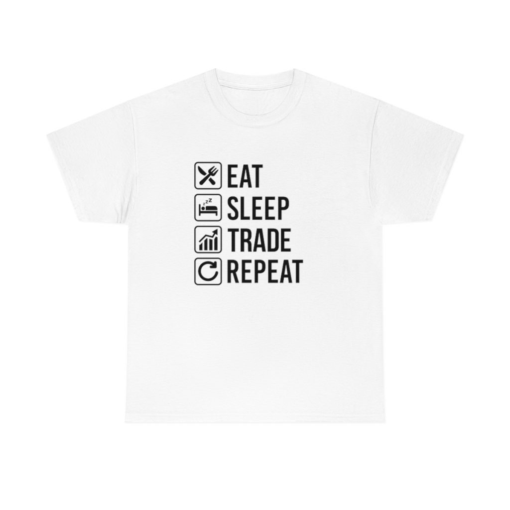 Eat Sleep Trade Repeat - Tshirt Men's  Heavy Cotton Tee - Image 6