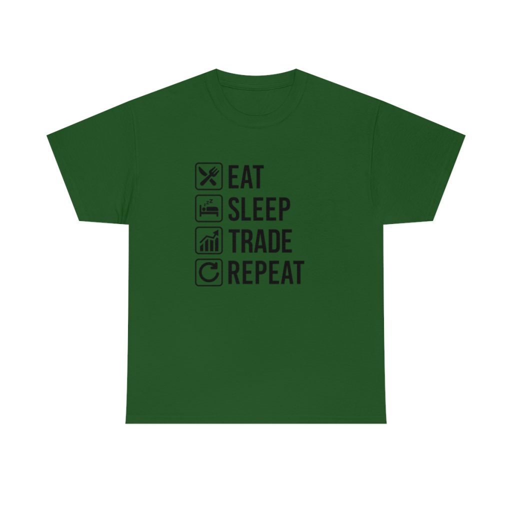 Eat Sleep Trade Repeat - Tshirt Men's  Heavy Cotton Tee - Image 21